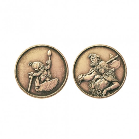 Médaille de collection en métal- avec sa pochette en tissu - principal