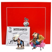 Figurine - M. de Mesmaeker et le singe en cowboy