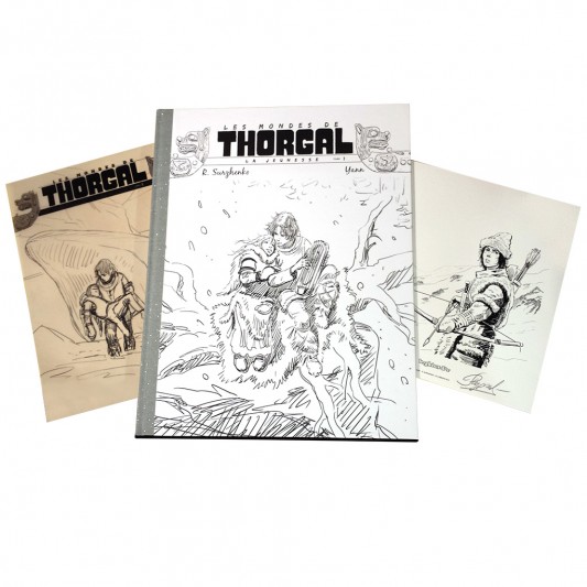 Tirage de tête - La Jeunesse de Thorgal, couverture N&B - principal