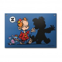 Plaque émaillée - Petit Spirou Somnambule