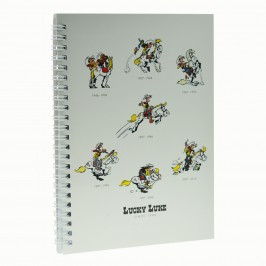 CARNET A SPIRALE, LUCKY LUKE BLANC, FRISE