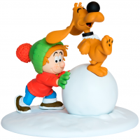 FIGURINE BOULE&BILL-BOULE DE NEIGE