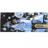Enamel Plaque - The Empire of a Thousand Planets: Spaceship