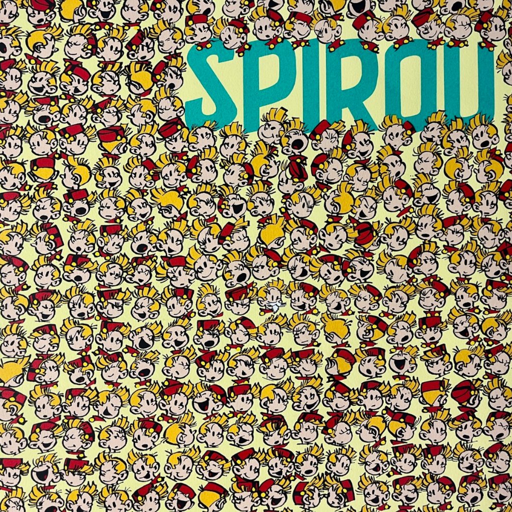 Sérigraphie -  Les 1000 têtes de Spirou - principal