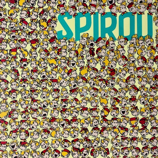 Sérigraphie -  Les 1000 têtes de Spirou - principal