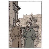 FRNS - Sérigraphie Blake et Mortimer à la Bourse