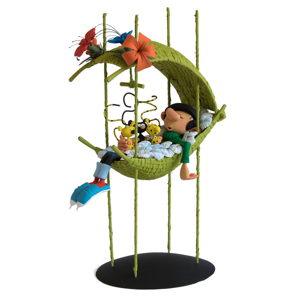 Figurine Gaston dans le nid des bébés Marsu - principal