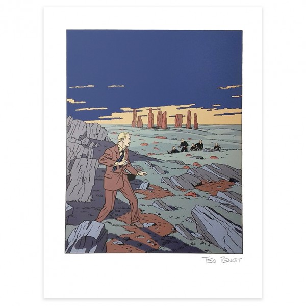 Serigraph - Blake and Mortimer signed by Ted Benoit (1998)