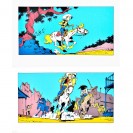 Diptyque de sérigraphies - signature Morris - Lucky Luke - principal