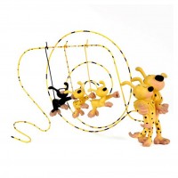 Figurines - Le couple Marsupilami et leurs 3 enfants (Leblon Delienne)