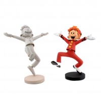 Figurine - Spirou anniversaire avec version monochrome (Fariboles)