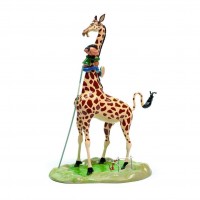 Gaston sautant au cou de la girafe (Ex. M.P.) par Pixi