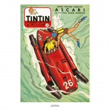 Affiche Jean Graton & Journal Tintin 1955 -N°32