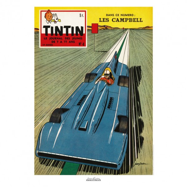 Poster Jean Graton & Journal Tintin 1959 n°04