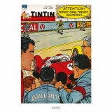 Poster Jean Graton & Journal Tintin 1961 n°20