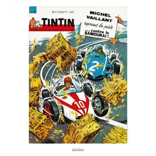 Poster Jean Graton & Journal Tintin 1964 n°08