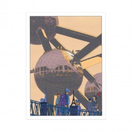 Sérigraphie Atomium (signée par Schuiten)