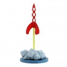 Figurine Tintin The Lunar Rocket taking off