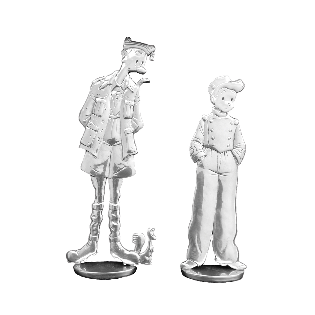 Le Spirou et Fantasio de Emile Bravo (figurine en étain) - principal