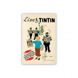 Affiche Lisez Tintin