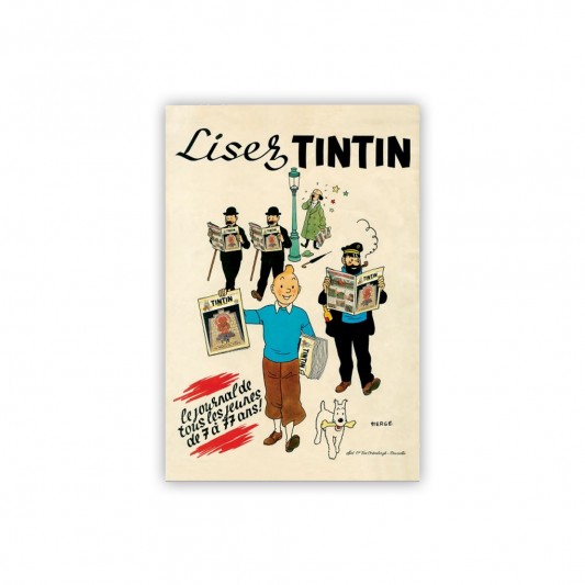 Affiche Lisez Tintin - principal