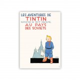 Affiche Tintin - Soviets