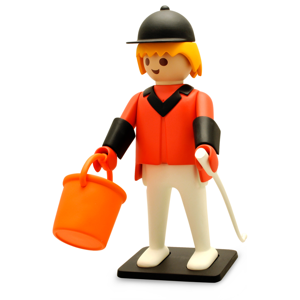 Playmobil géant de collection, Le cavalier de concours d'obstacles - principal