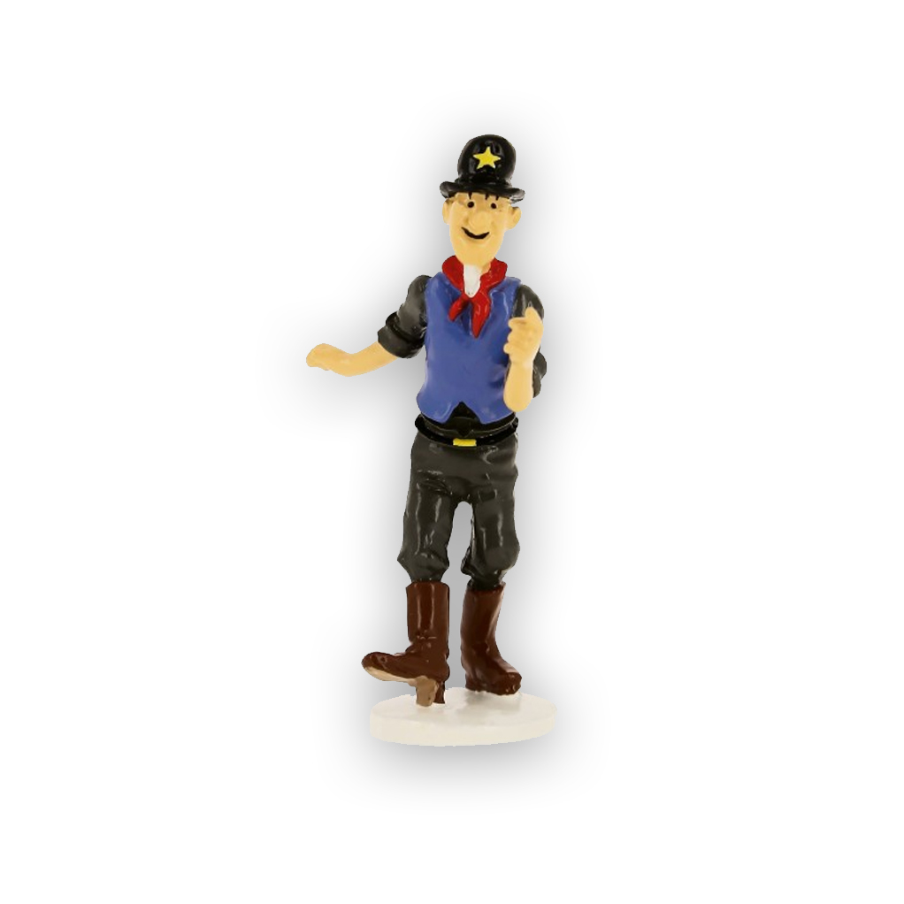 Sheriff - Carte de Voeux 1972 - Figurine Tintin - principal