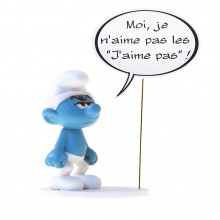 Figurine Grouchy Smurf, I don't like? (french)