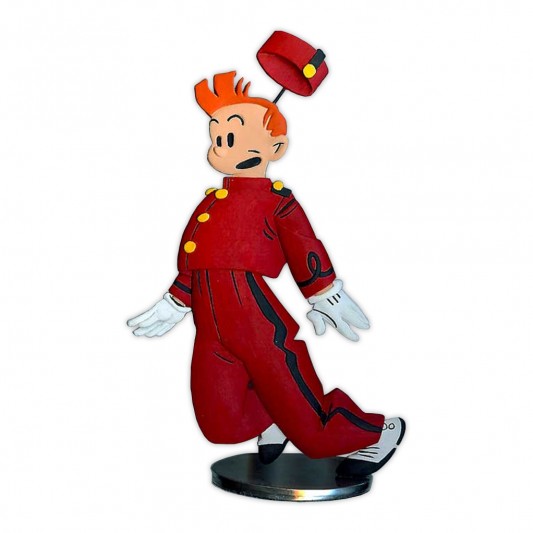 Spirou par Chaland - Figurine en étain - Version couleur - principal