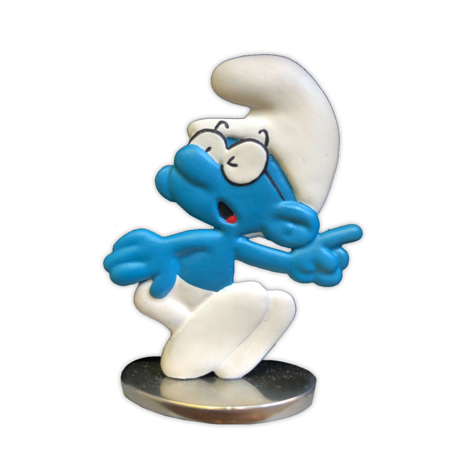 Tin figurine Brainy Smurf (in colors) - Figurines