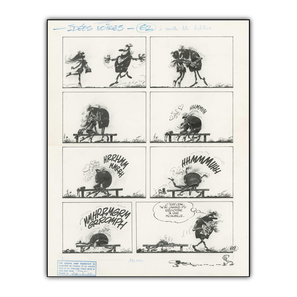 Idées Noires de Franquin 62 - Impression sur Aluminium - principal