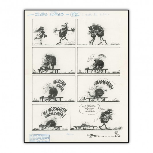 Idées Noires de Franquin 62 - Impression sur Aluminium - principal