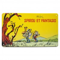 Plaque métallique - Spirou et Fantasio