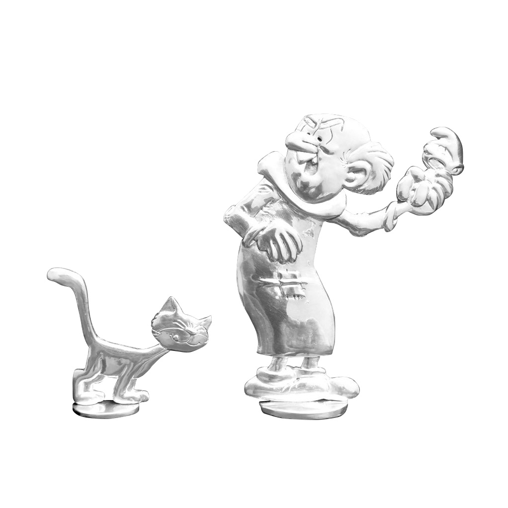 Les Schtroumpfs: Gargamel et Azrael - Coffret de 2 figurines en étain - principal