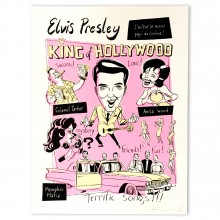 Silkscreen print Elvis by Kent 1