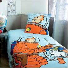Bedding pack Tintin and Snowy on the moon