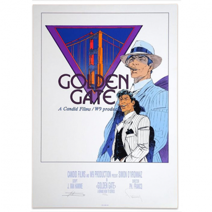 Sérigraphie Largo Winch Golden Gate