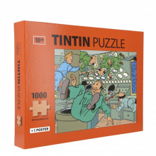 Puzzle Tintin en apesanteur 1000 pièces et poster