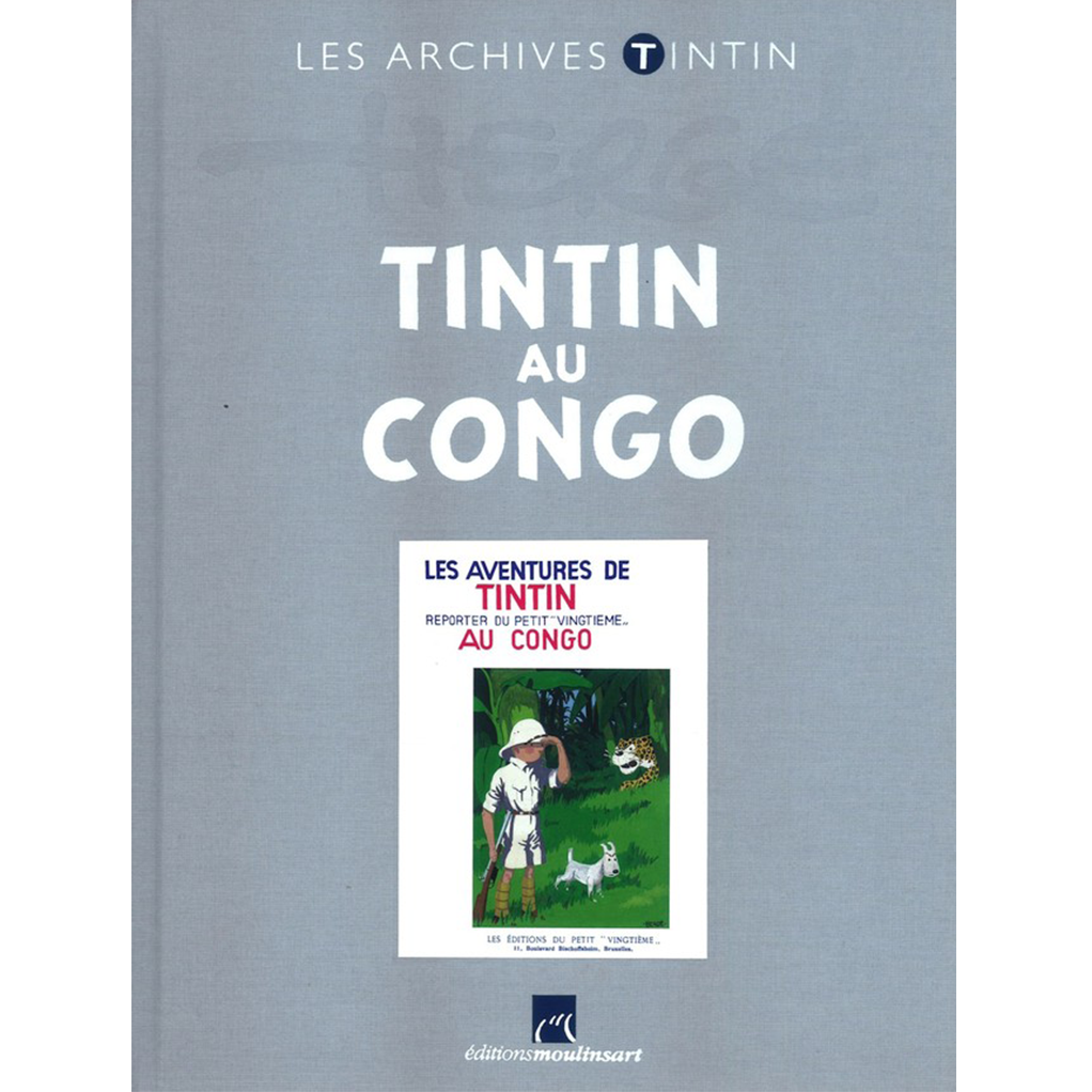 Livre Tintin au Congo N&B Les Archives Tintin - principal