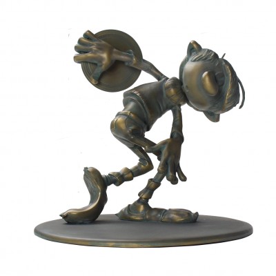 Figurine Gaston Discobole version patine bronze - principal