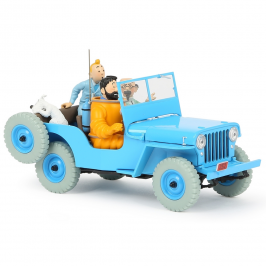 Les véhicules de tintin au 1/24 – La jeep bleue d’Objectif Lune