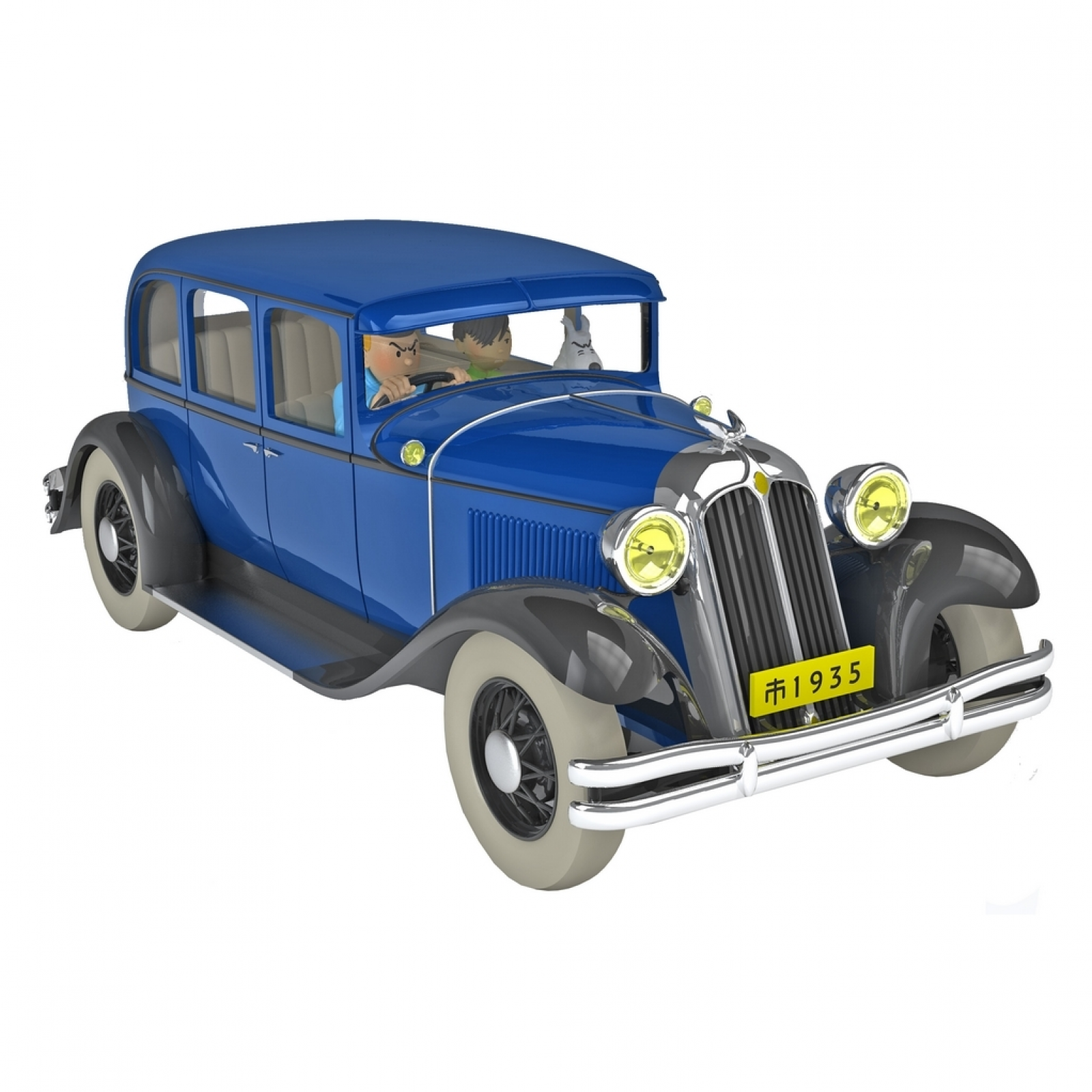 Les Véhicules de Tintin au 1/24 : La voiture pour Nankin du Lotus Bleu -  Figurines