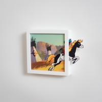 Funky Frames mini Yakari - Le saut - blanc