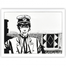 Sérigraphie Corto Maltese - Sous le signe