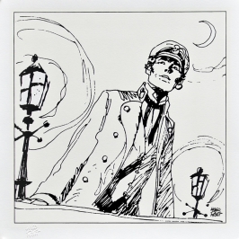 Sérigraphie Corto Maltese - La nuit