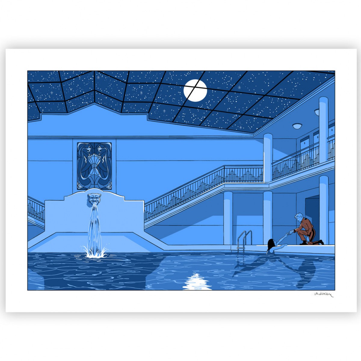 Le Spirou De Christian Durieux - Pacific Palace Sérigraphie Pacific Palace, Le Spirou de Durieux - Sérigraphies