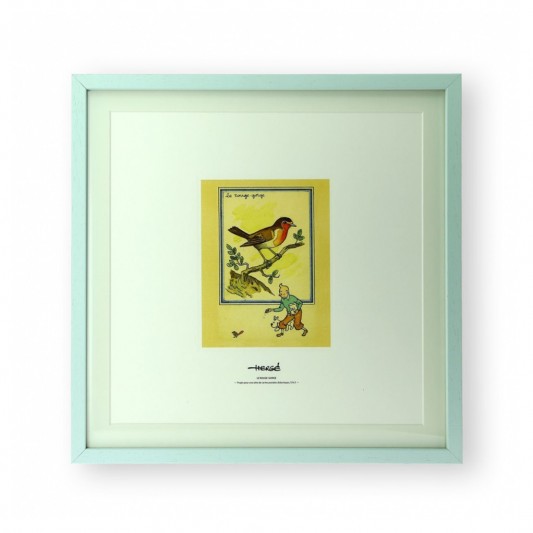 Fac-similé-Tintin et le Rouge-gorge - principal