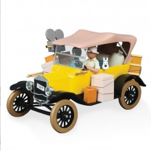 Les véhicules de tintin au 1/12 - La Ford T jaune de Tintin au Congo