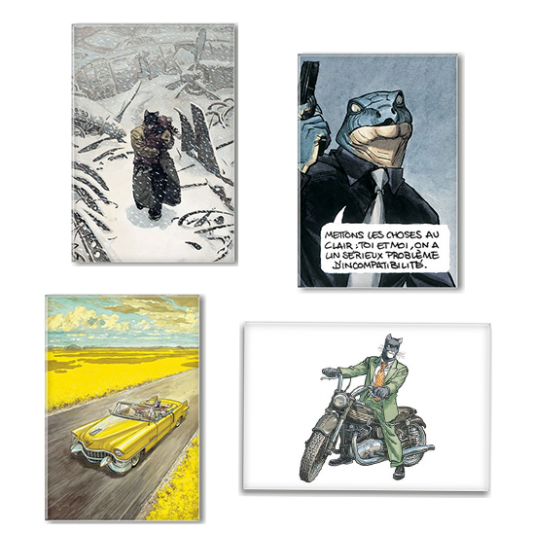 Pack Magnet Blacksad - On the road - principal